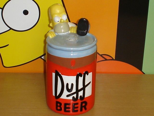 Tirelire Céramique Collector Homer Simpson - Avenue Of The Stars 1998 - Duff Beer